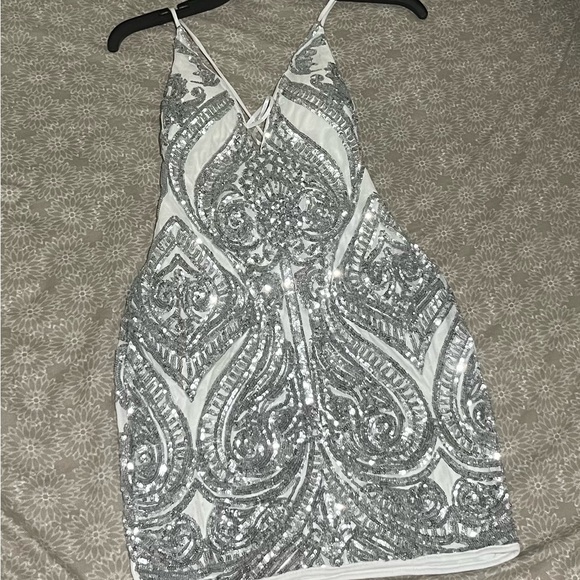 Windsor Women's Silver and Grey Dress New - Picture 3 of 8
